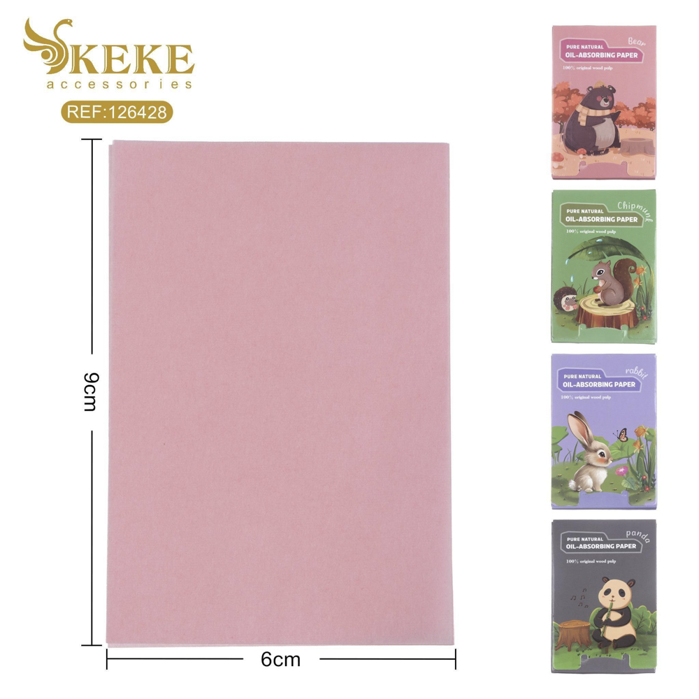 Papel quita grasa facial