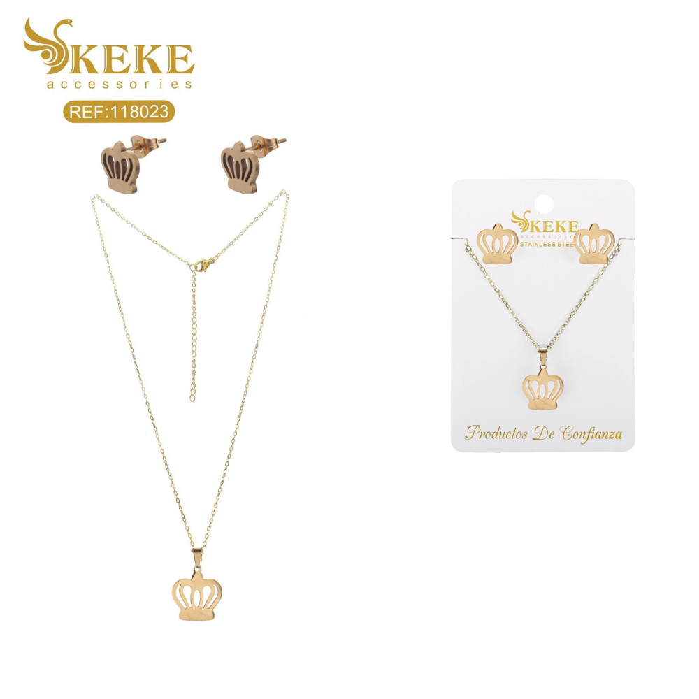 Set de pendientes de acero 2pcs