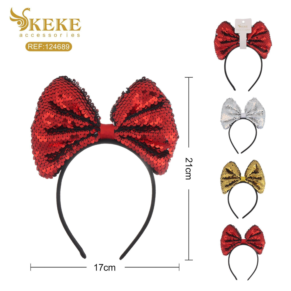 Diadema navidena de lazo