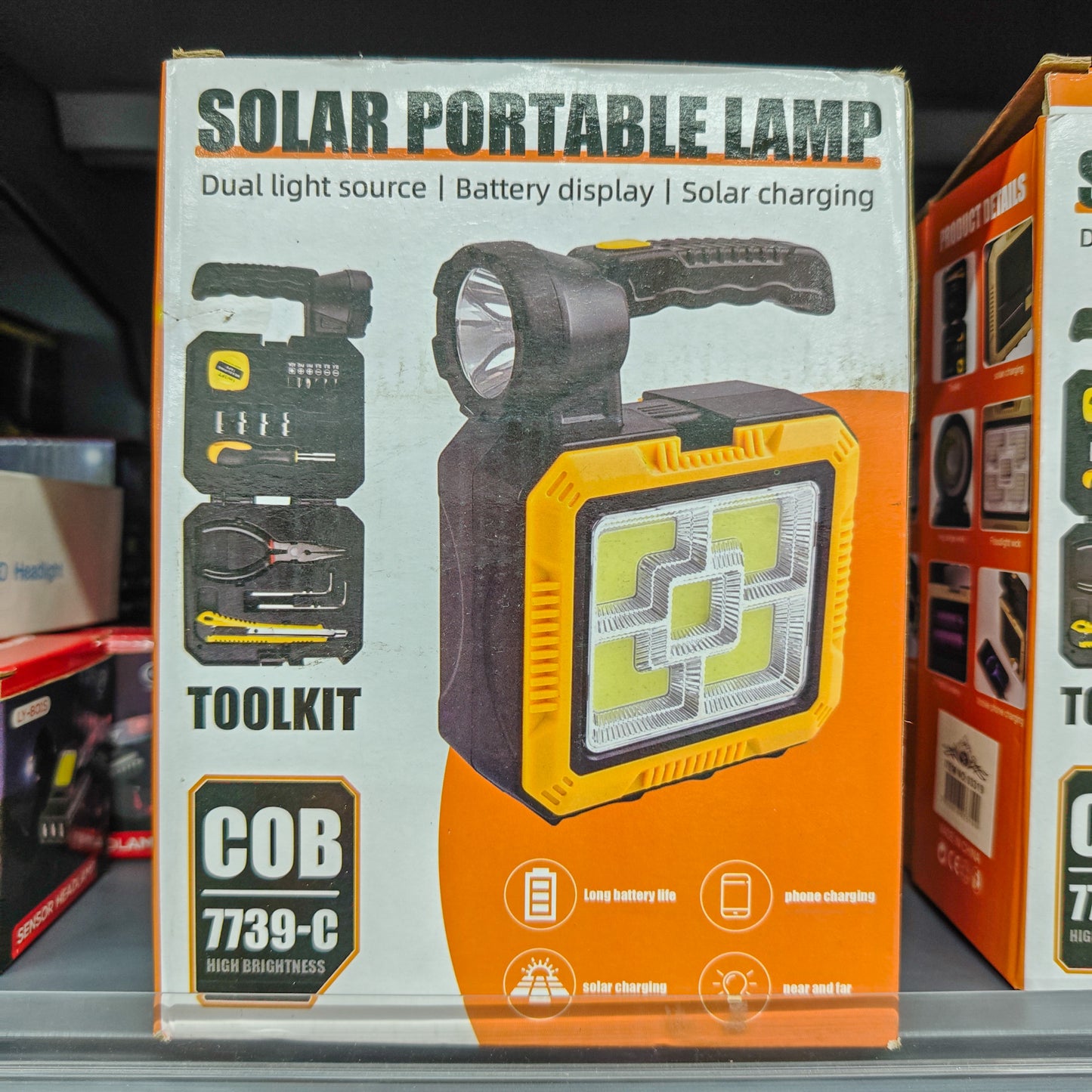 Lampara portatil solar