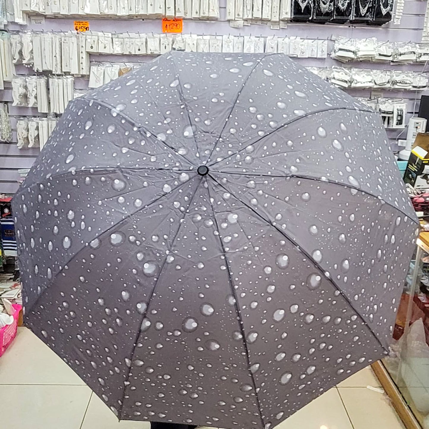 Lluvia sombrilla 70cm puntos(70)und