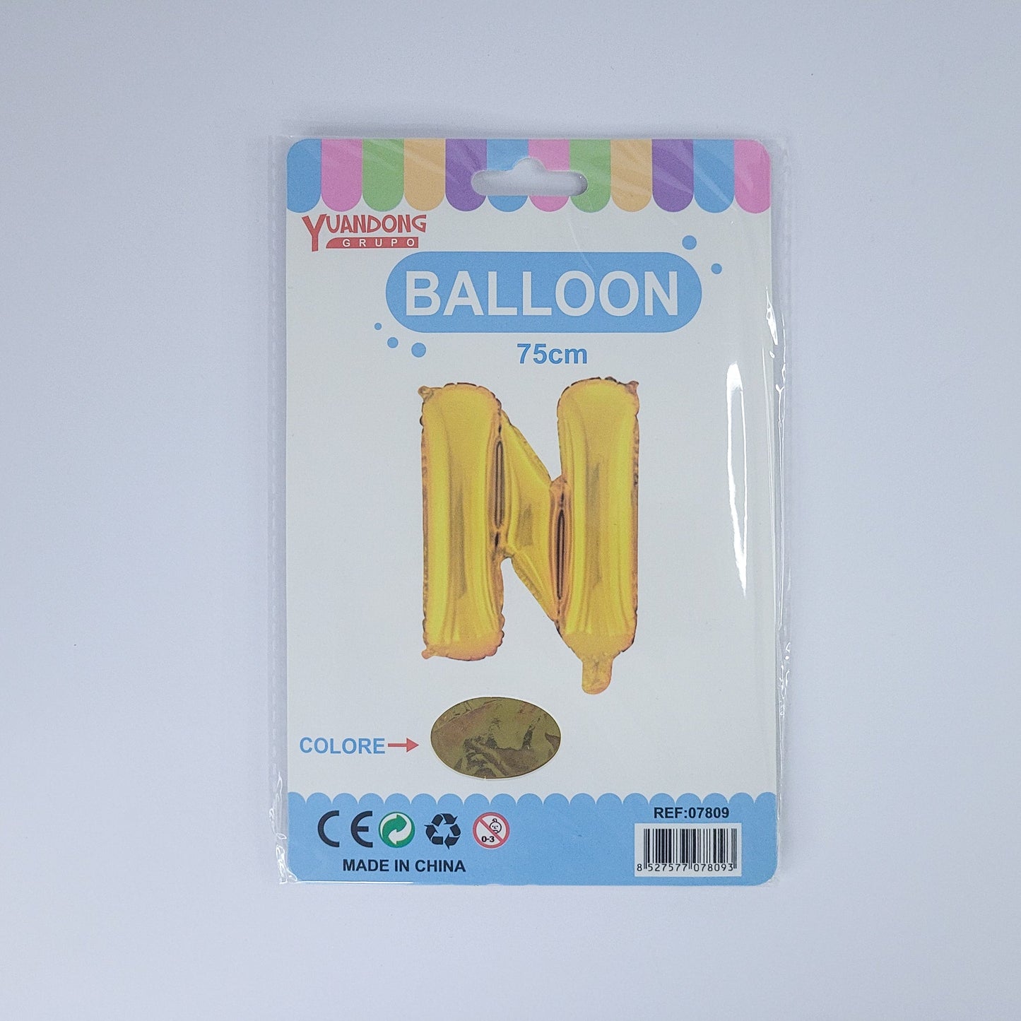 Globo dorado de letras 75cm07809/51069-74