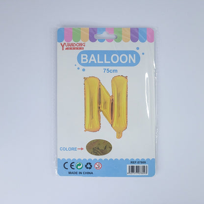 Globo dorado de letras 75cm07809/51069-74