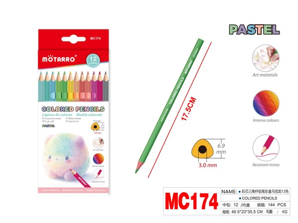 Lapiz de color 12 color mc174