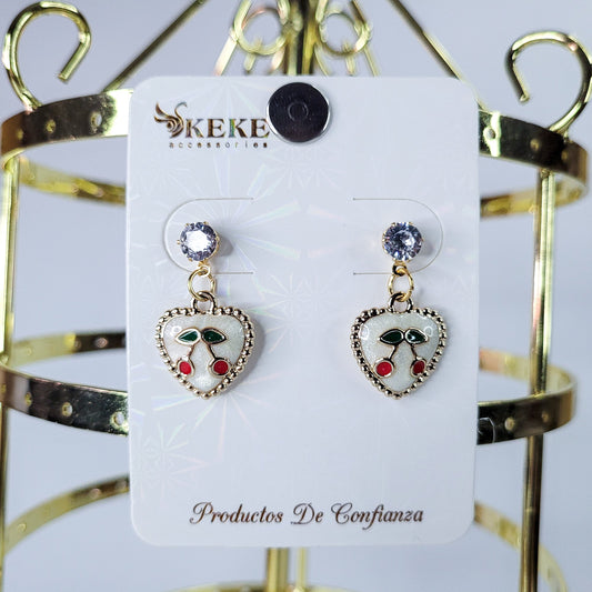 Aretes de cereza 3cm