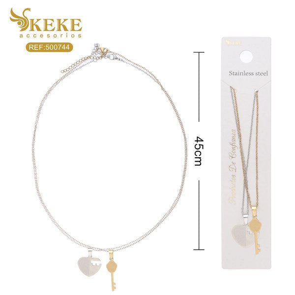 Collar acero 2pcs