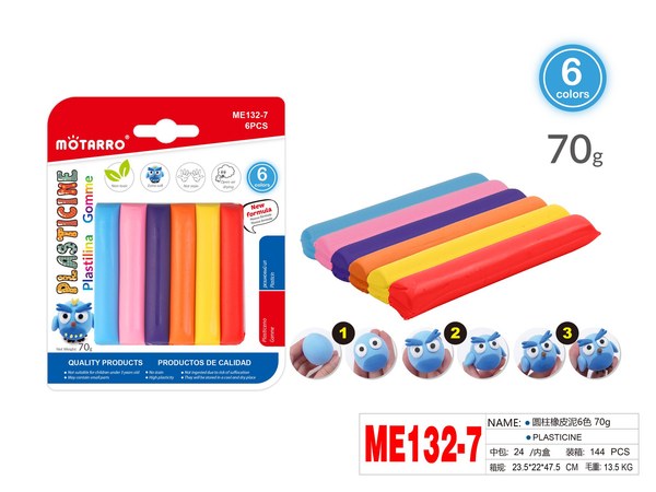 Plastilina 6 colores me132-7