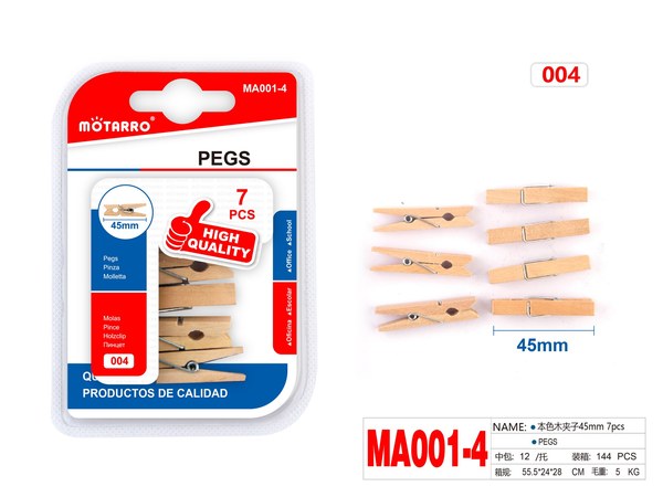 Prensa p/libro 45mm 7pcs ma001-4