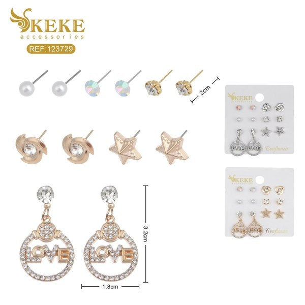 Set de aretes 6pcs
