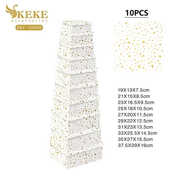 Set de cajas regalos 10pcs g