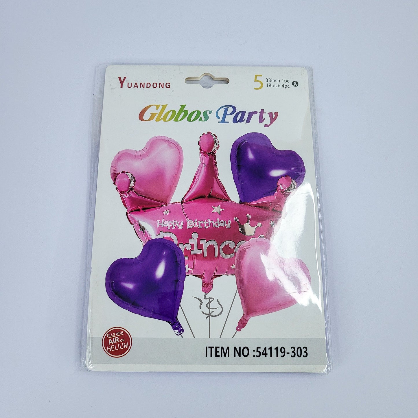 Globos birthday 5pc 54119-303