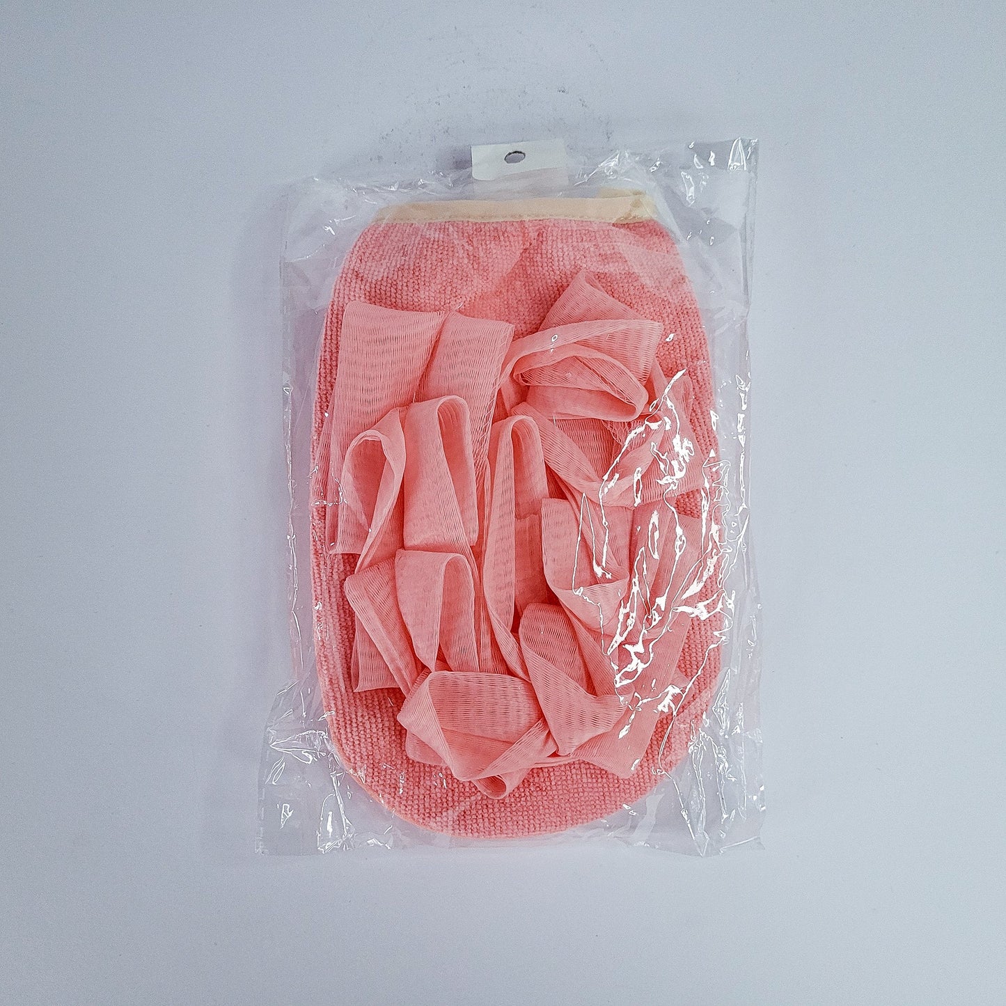 Guante con esponja exfoliante