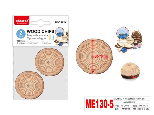 Trozos de madera 2pcs me130-5