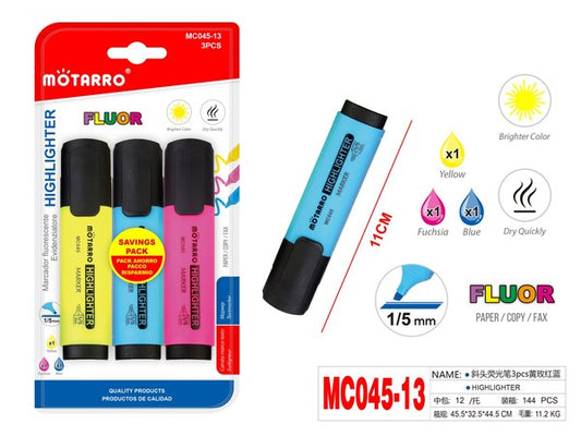 Resaltador 3pcs mc045-13