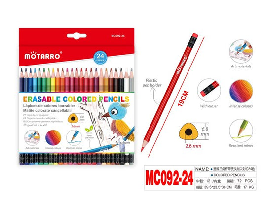 Lapices de colores 24pcs mc092-24
