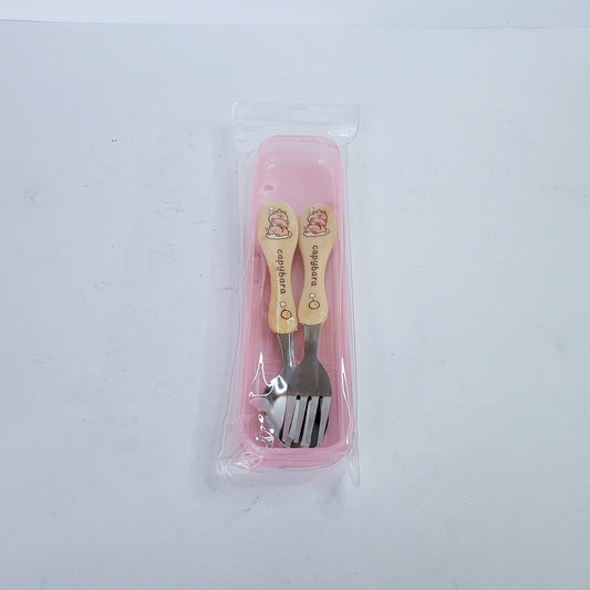 Cubiertos para lonchera capybara