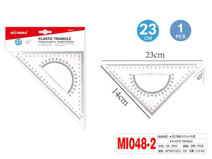 Regla triangular 23cm mi048-2