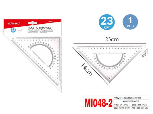 Regla triangular 23cm mi048-2