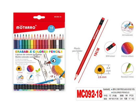 Lapices de colores 18pcs mc092-18