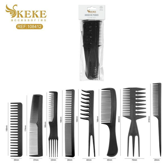 Set de peines 8pcs