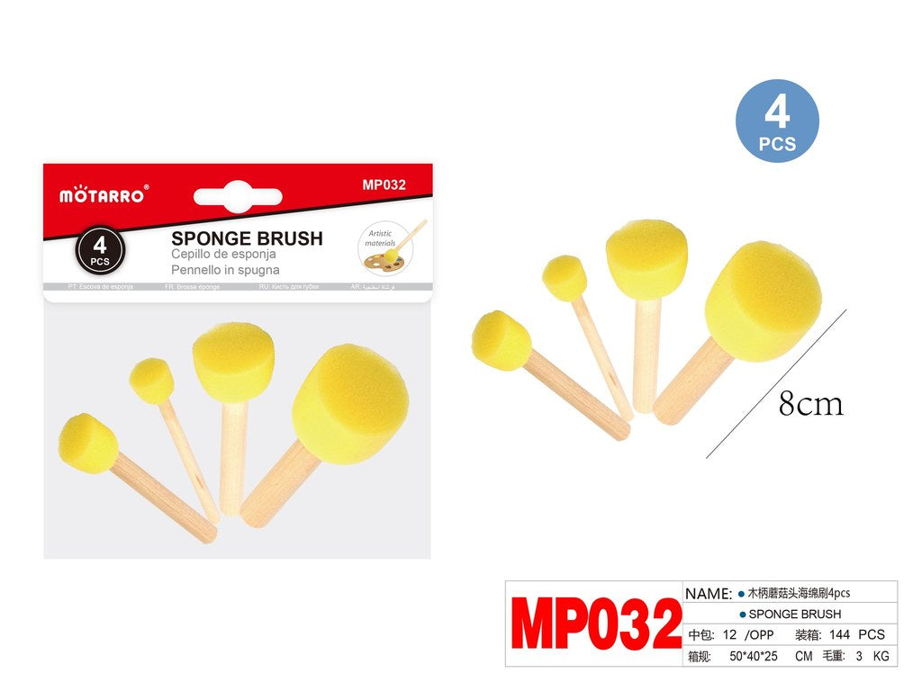 Cepillo d/esponja 4pcs mp032
