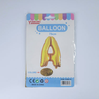 Globo dorado de letras 75cm07809/51069-74