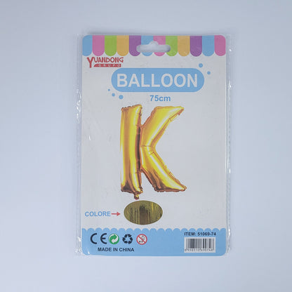 Globo dorado de letras 75cm07809/51069-74