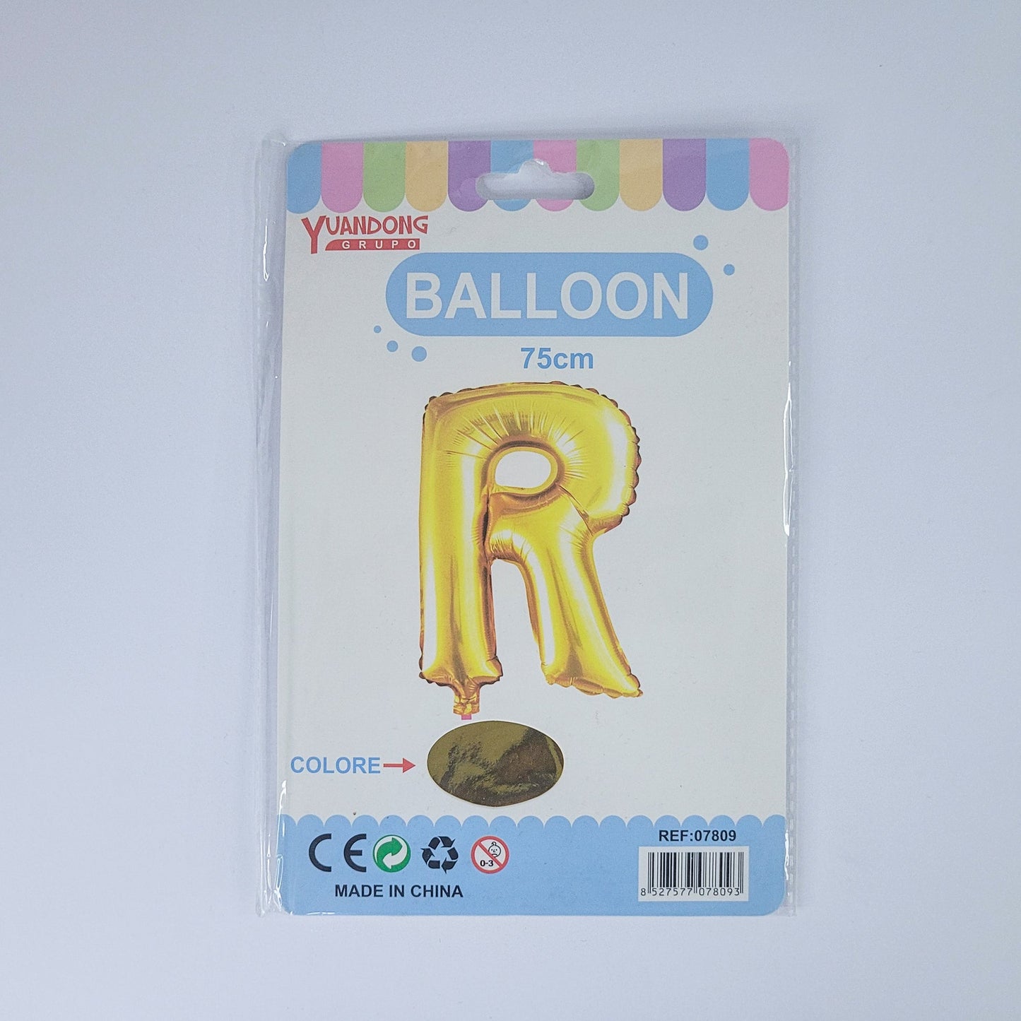 Globo dorado de letras 75cm07809/51069-74