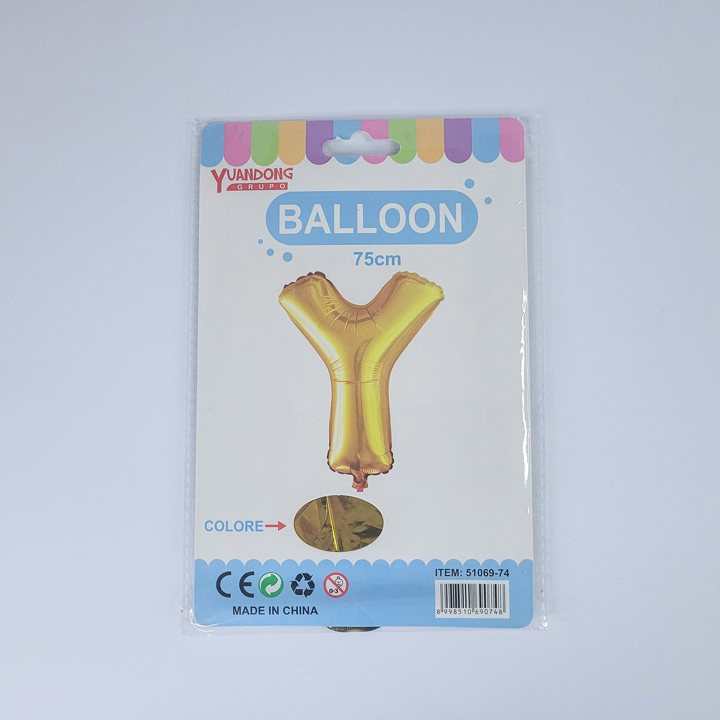 Globo dorado de letras 75cm07809/51069-74