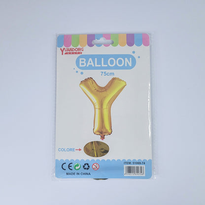 Globo dorado de letras 75cm07809/51069-74