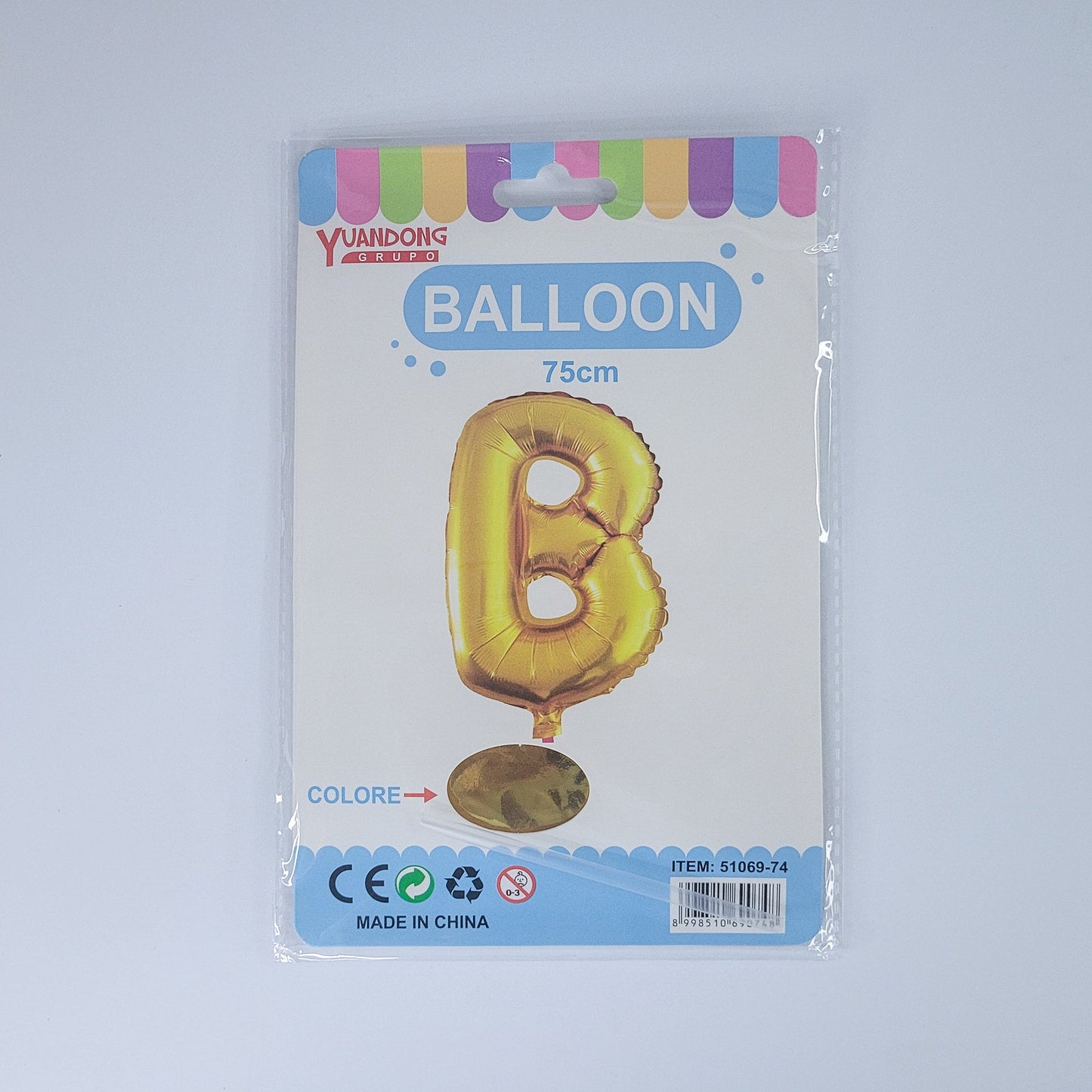 Globo dorado de letras 75cm07809/51069-74