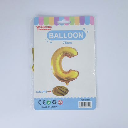 Globo dorado de letras 75cm07809/51069-74