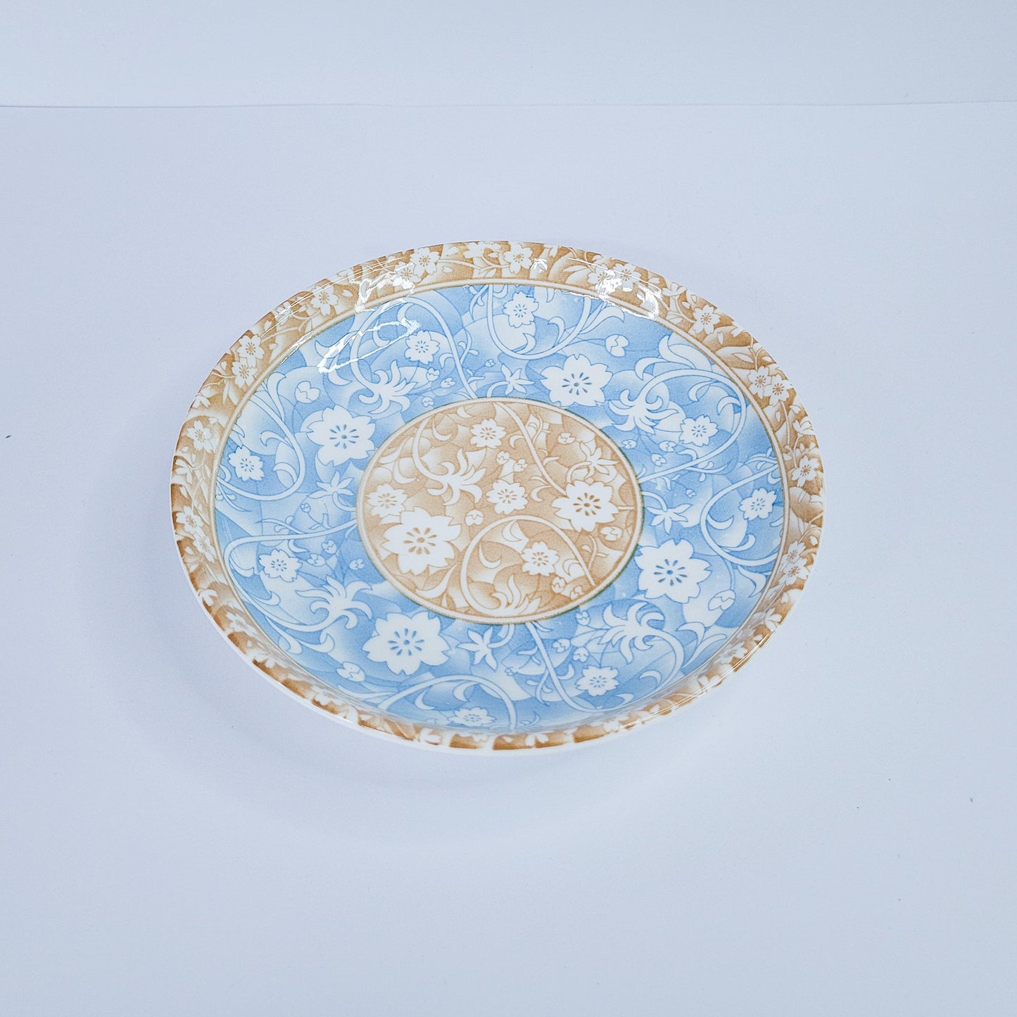 Plato d/celeste y amraillo 751104-385