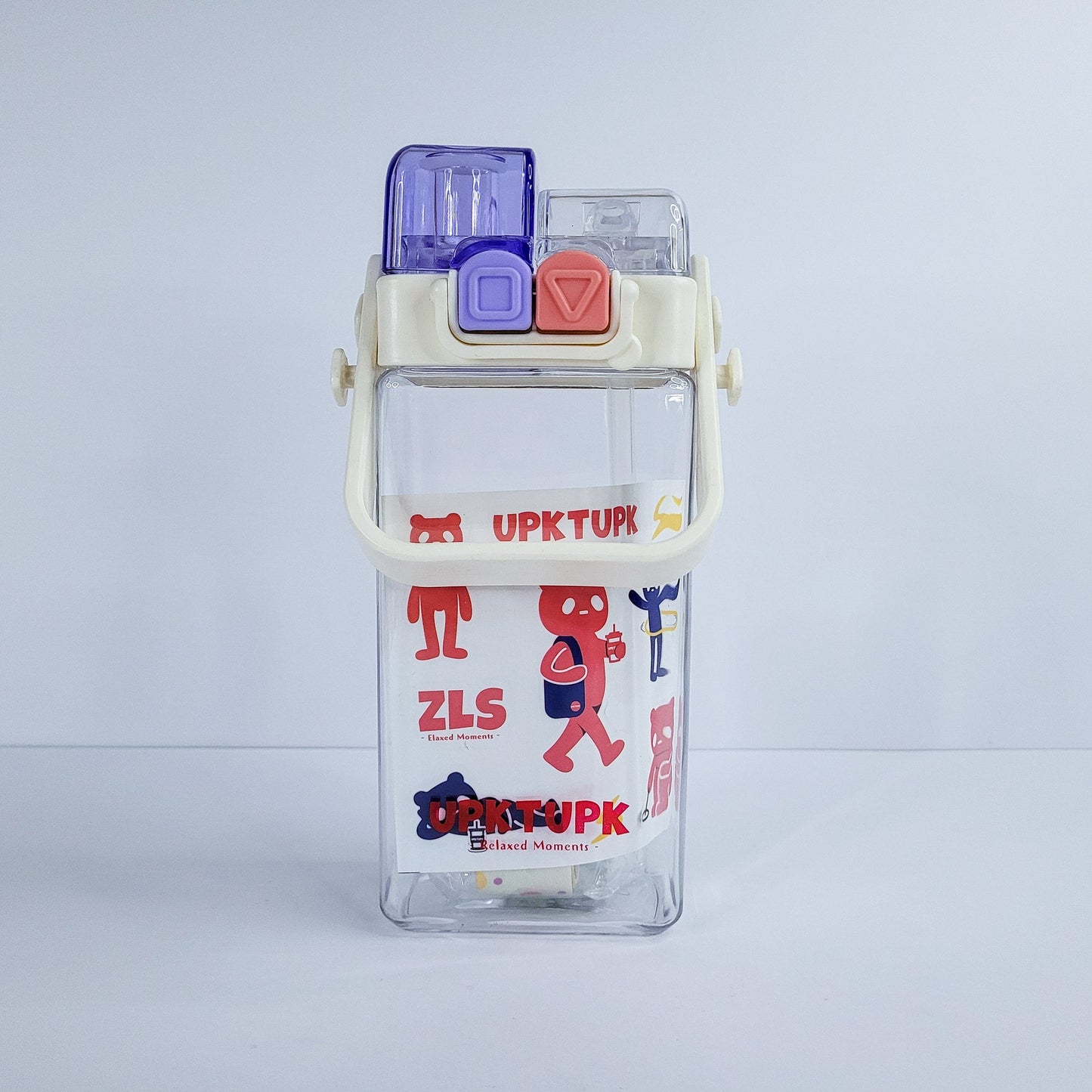 Botella agua rectagulo 520ml51169-85