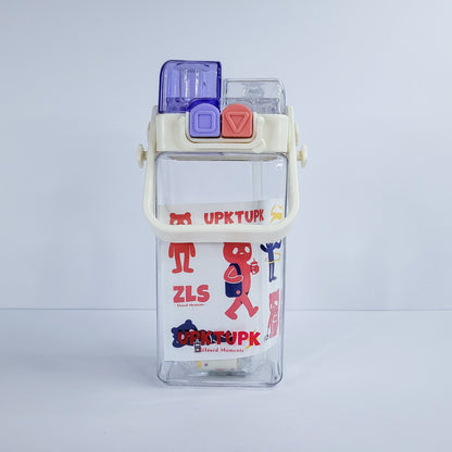 Botella agua rectagulo 520ml51169-85