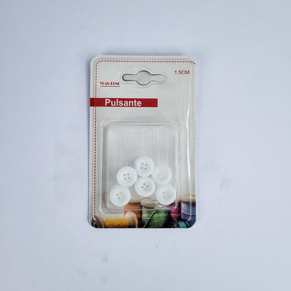 Botones blanco 1.5cm 6pcs51221-43