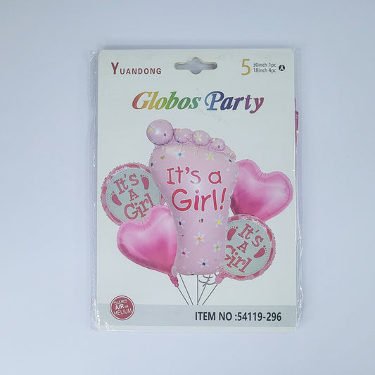 Globo d/ girl 5pcs 54119-296