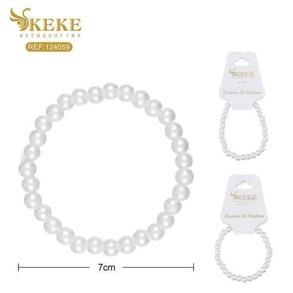 Pulsera de perlas 18cm