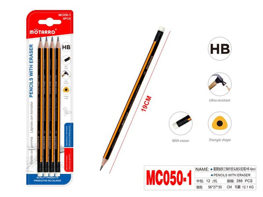 Lapiz hb 4pcs mc050-1