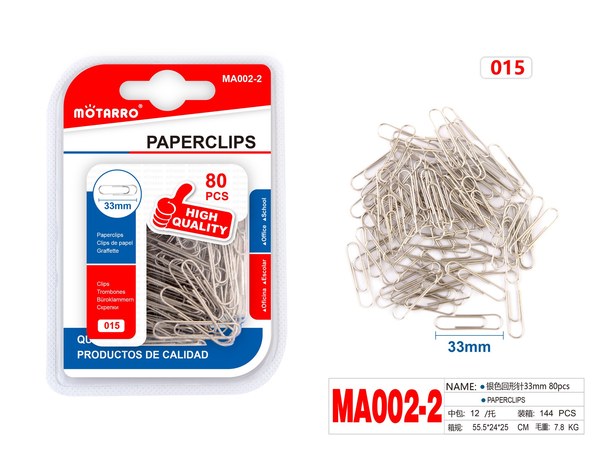 Clip 33mm 80pcs ma002-2
