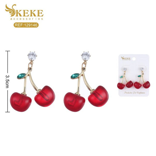 Aretes cereza 4cm