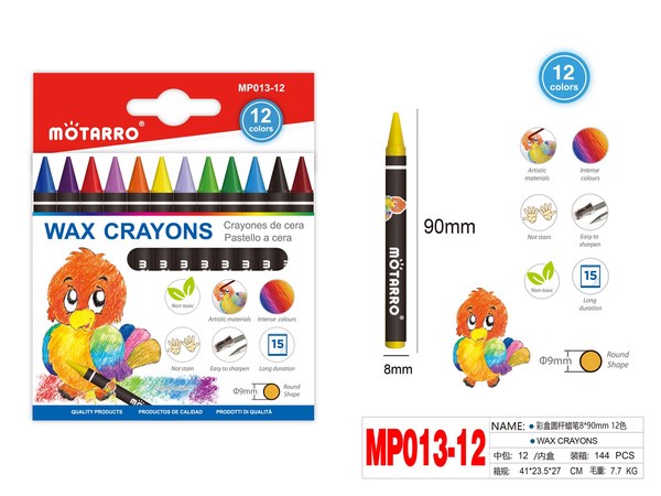 Crayon de cera 12pcs mp013-12
