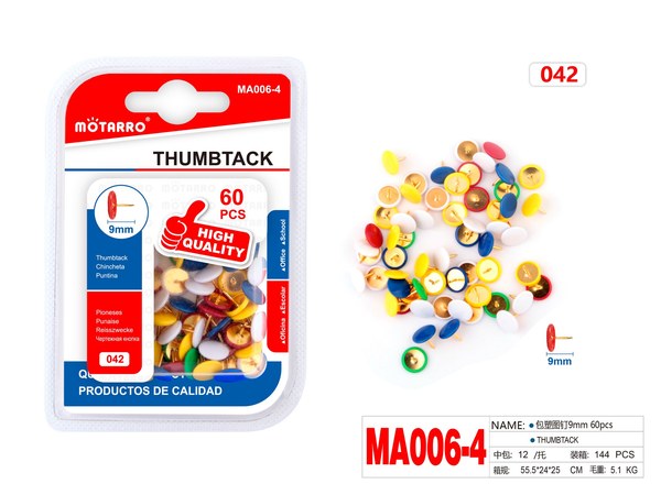 Chincheta colores 9mm 60pcsma006-4
