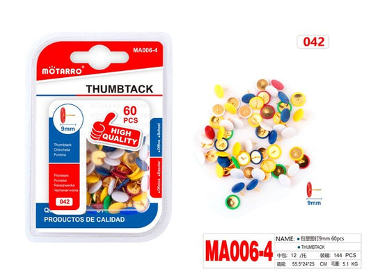 Chincheta colores 9mm 60pcsma006-4