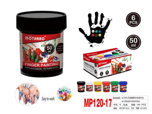 Pintura dedos 50ml 6pcs mp120-17