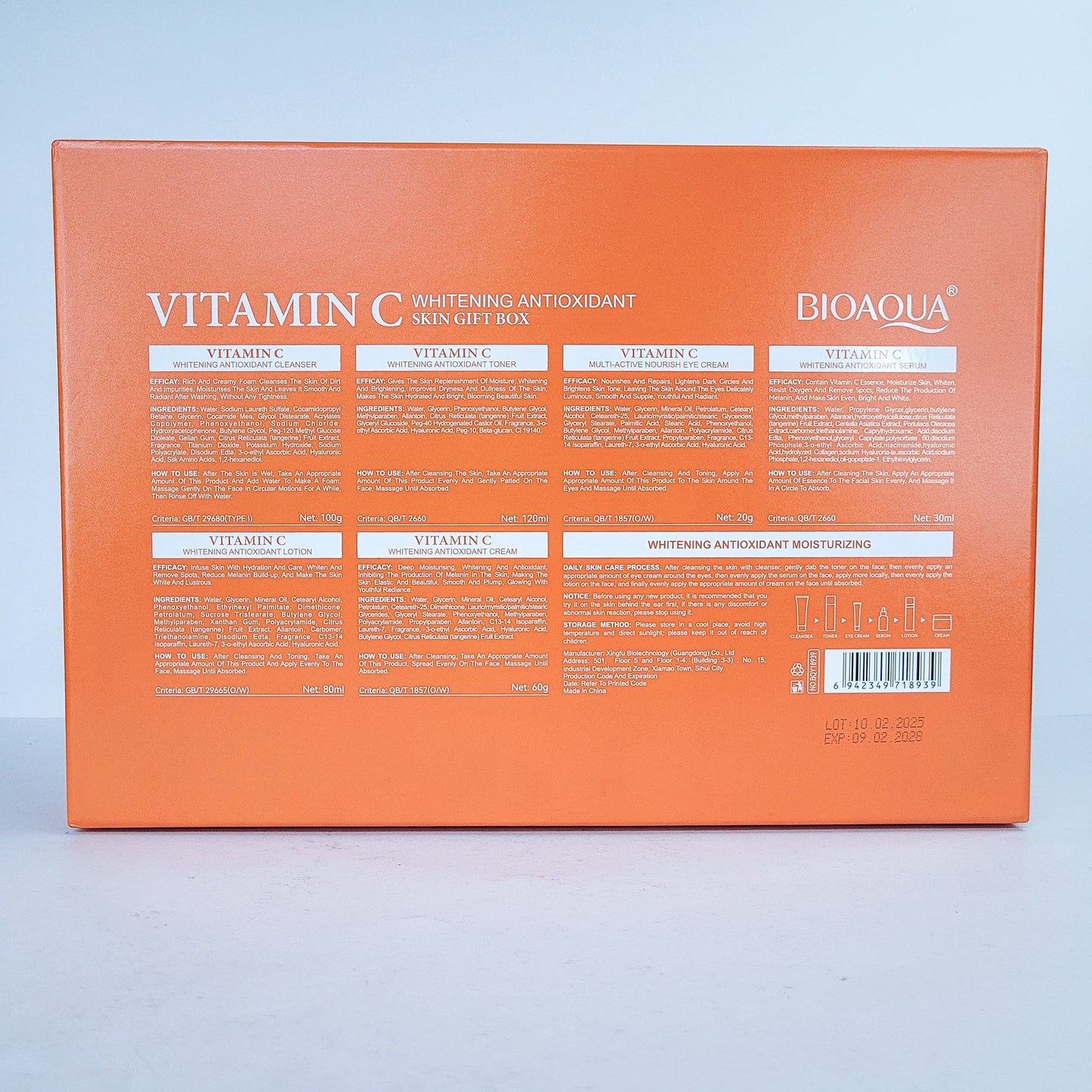 Bioaqua set 6pcs antioxidante