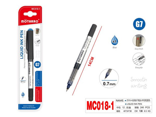 Lapicero azul c/tinta g7 mc018-1