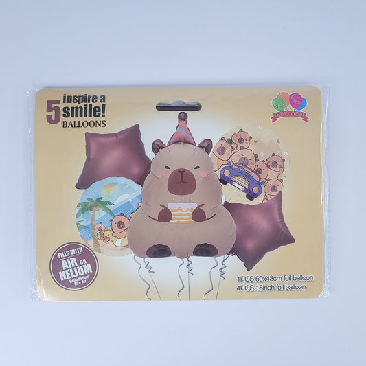 Globos capybara 5 pc