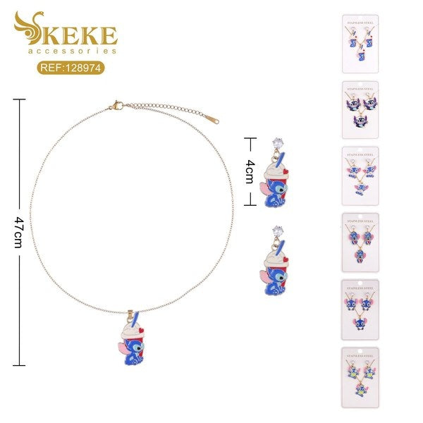 Set de collares acero 2pcs
