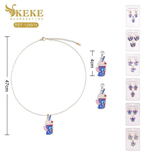 Set de collares acero 2pcs